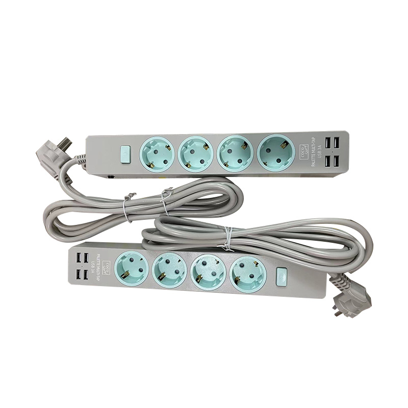 SAFE 1 خروجی سوکت بی سیم استاندارد اتحادیه اروپا با 2 درگاه USB