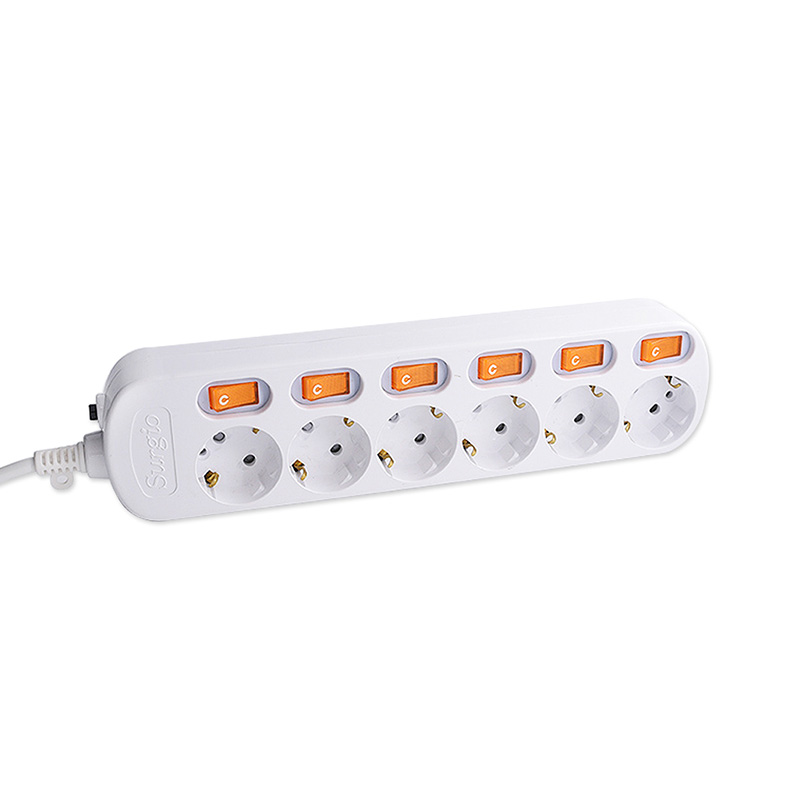 نصب سریع 6 رسانه سوکت استاندارد اتحادیه اروپا با سوئیچ مستقل نصب سریع 6 رسانه سوکت استاندارد اتحادیه اروپا با سوئیچ مستقل